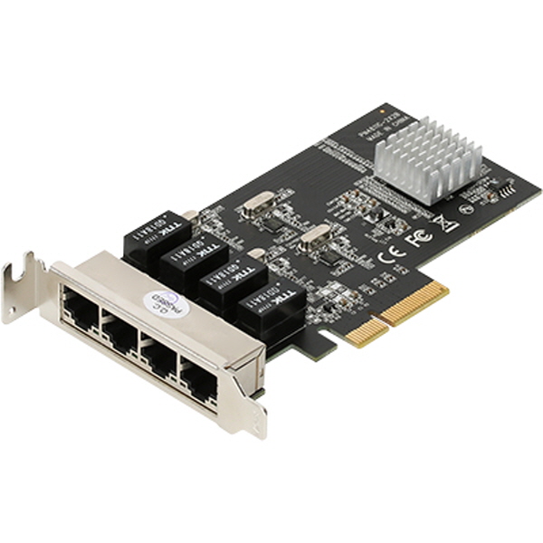 NETmate N-450 PCI Express 쿼드 기가비트 랜카드(Realtek)(슬림PC겸용)