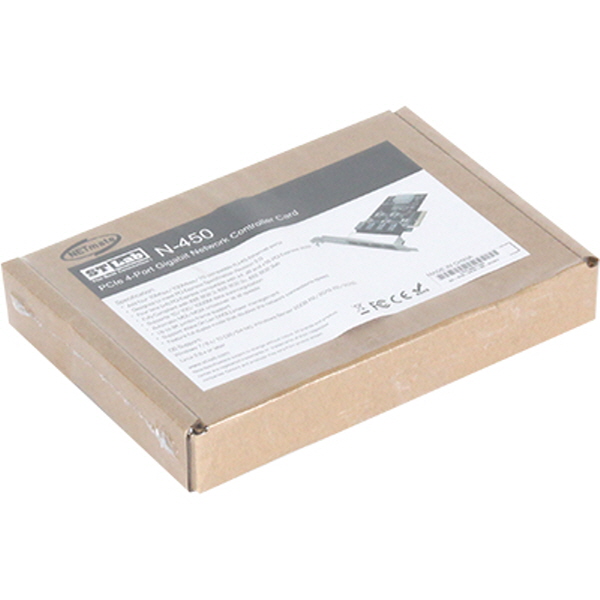 NETmate N-450 PCI Express 쿼드 기가비트 랜카드(Realtek)(슬림PC겸용)