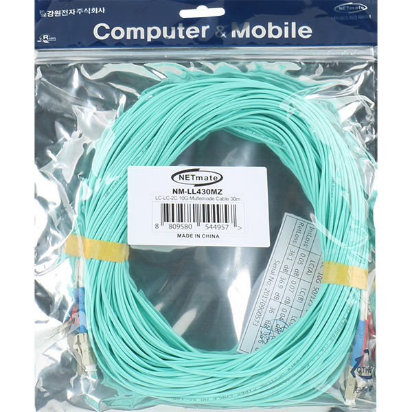 NETmate NM-LL430MZ 10G 광점퍼코드 LC-LC-2C-멀티모드 30m