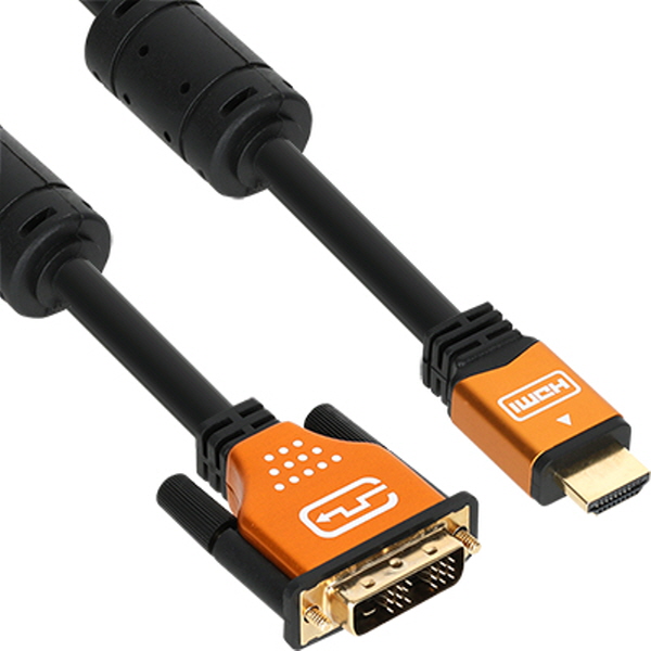 NETmate NM-HD015GZ HDMI to DVI Gold Metal 케이블 1.5m
