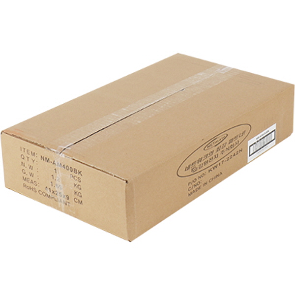 NETmate NM-AM400BK 다용도 메탈 받침대 (400x240x80mm/블랙)