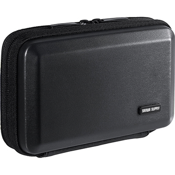 SANWA 200-BAGIN007BK 휴대용 세미하드 멀티 케이스(블랙)