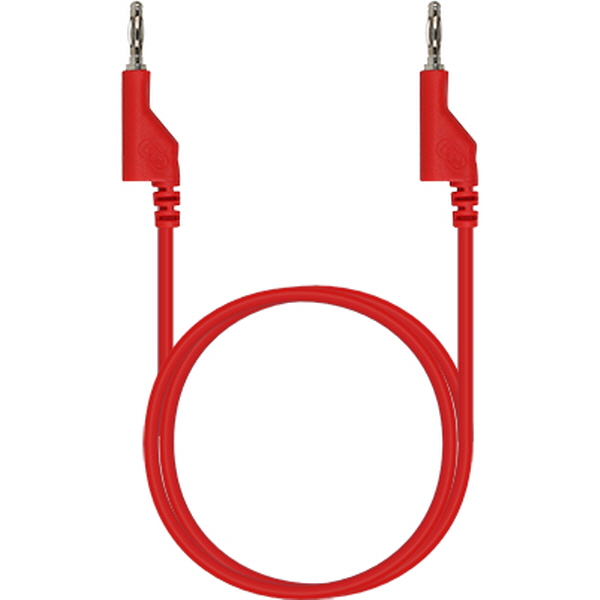 NETmate NMC-BB10R 바나나 플러그/잭 케이블 1m (레드)