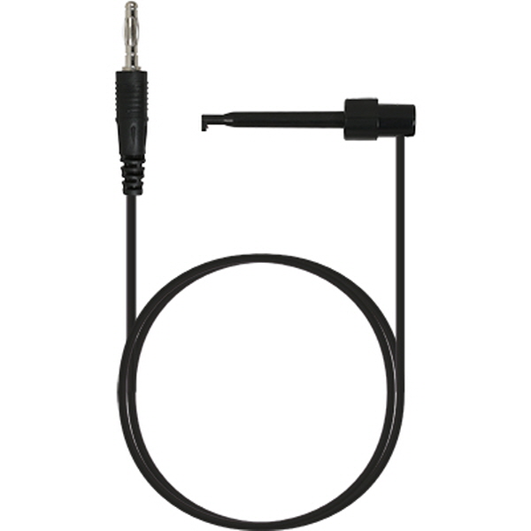 NETmate NMC-BH05B 바나나 플러그 - IC 후크 클립 케이블 0.5m (블랙)