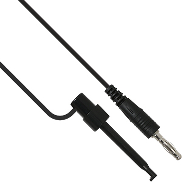 NETmate NMC-BH10B 바나나 플러그 - IC 후크 클립 케이블 1m (블랙)