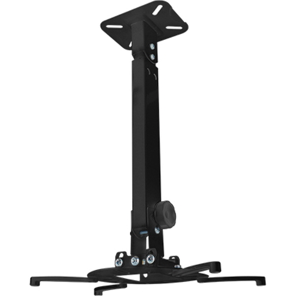 NETmate NMA-VM15LB 멀티 프로젝터 천장/벽면 고정형 봉 거치대(블랙/Ø105~320mm 장착 홀/15kg)