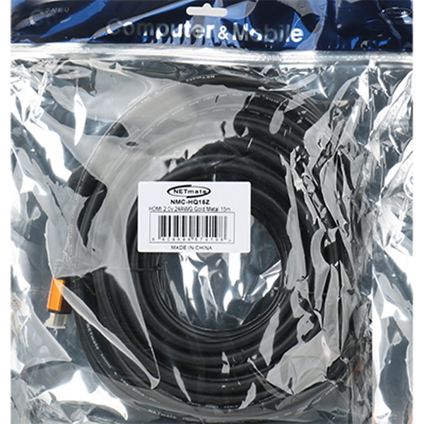 NETmate NMC-HQ15Z 8K 60Hz HDMI 2.0 Gold Metal 케이블 15m