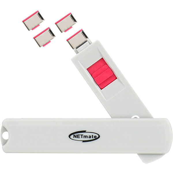 NETmate NM-TC05R 스윙형 USB Type C 포트 잠금장치(레드)