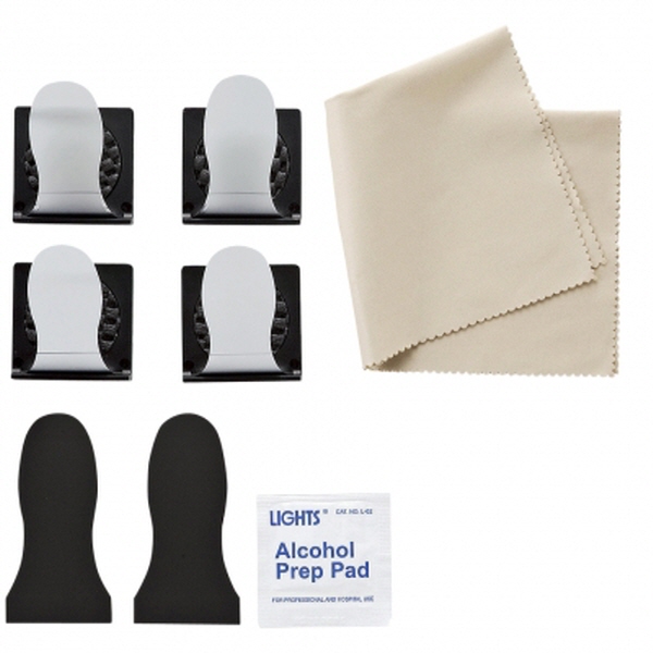 SANWA TVQL-ST1 지진 대비 28형 TV 전도 방지 스토퍼 (클리닝 천 포함)