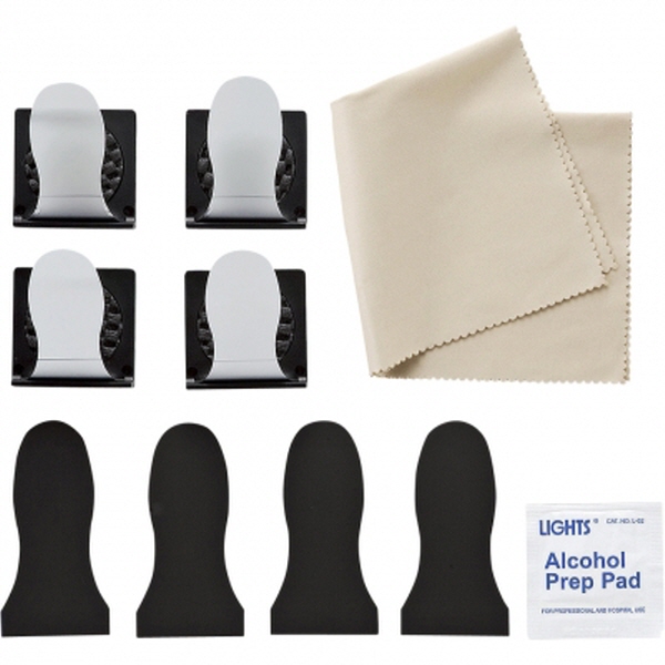 SANWA TVQL-ST2 지진 대비 46형 TV 전도 방지 스토퍼 (클리닝 천 포함)