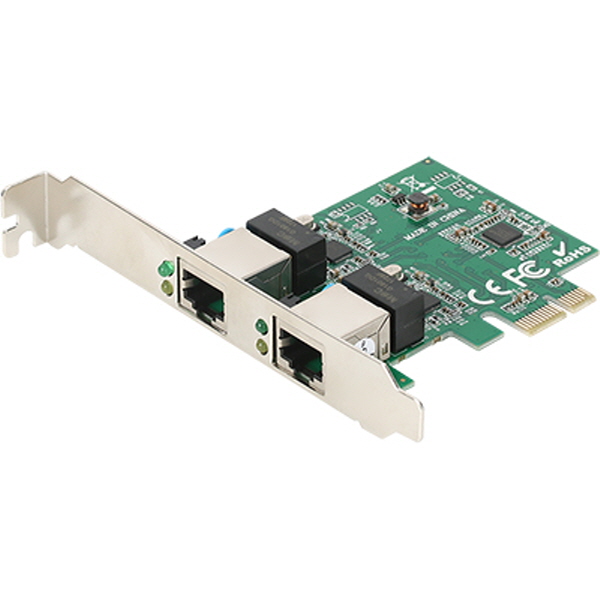 NETmate NM-SWR8 PCI Express 듀얼 기가비트 랜카드(Realtek)(슬림PC겸용)