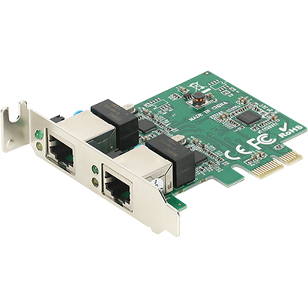 NETmate NM-SWR8 PCI Express 듀얼 기가비트 랜카드(Realtek)(슬림PC겸용)
