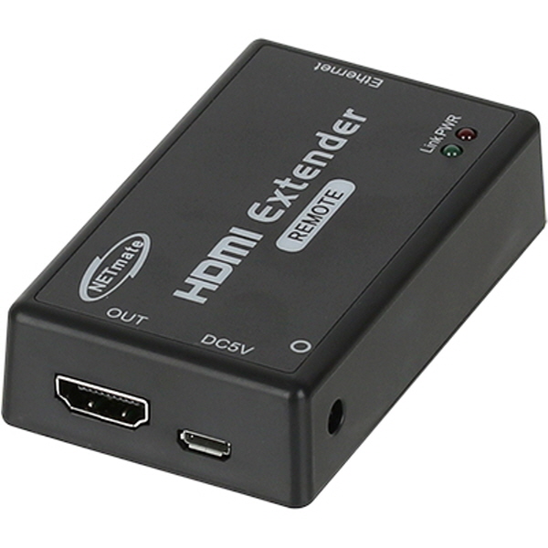 NETmate NM-QMS3107 국산 HDMI 1:1 IP 리피터(로컬 + 리모트)(Ethernet Base 150m)