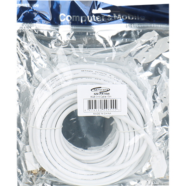 NETmate NM-PR15W RGB 3+9 모니터 케이블 15m