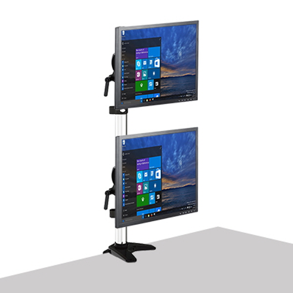 NETmate NM-DM05 1단 관절형 듀얼 모니터 거치대(기계식/10kg)