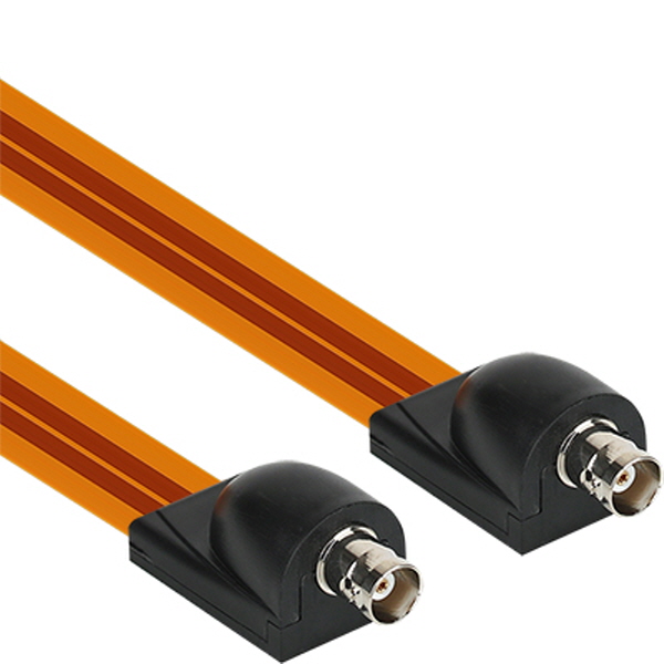 NETmate NM-WF03B 창틀 통과형 BNC 필름 케이블 220mm