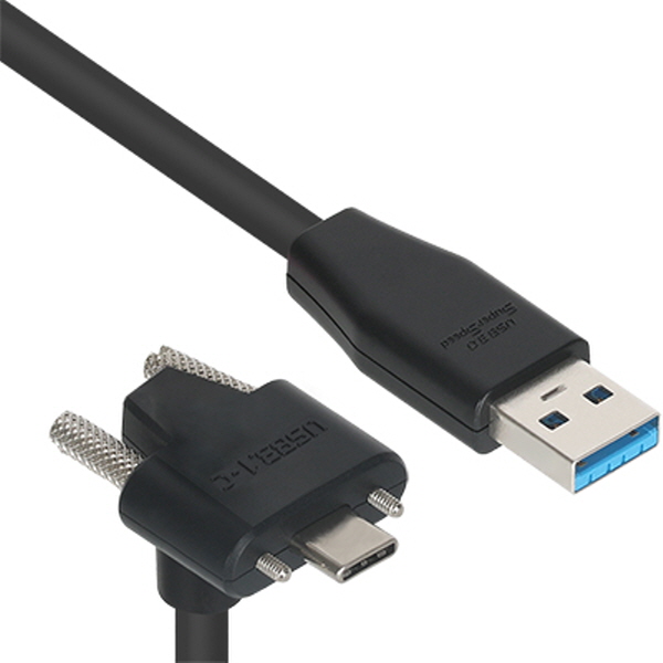 NETmate CBL-PU3.1G1XS-2mUA USB3.1 Gen1 AM-CM(Lock) 케이블 2m (상하 꺾임)