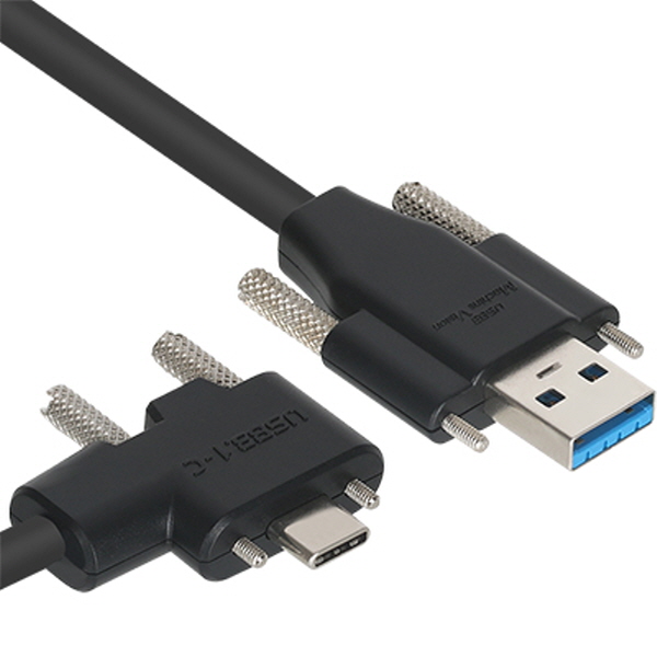 NETmate CBL-PU3.1G1SS-2mLA USB3.1 Gen1 AM(Lock)-CM(Lock) 케이블 2m (좌우 꺾임)