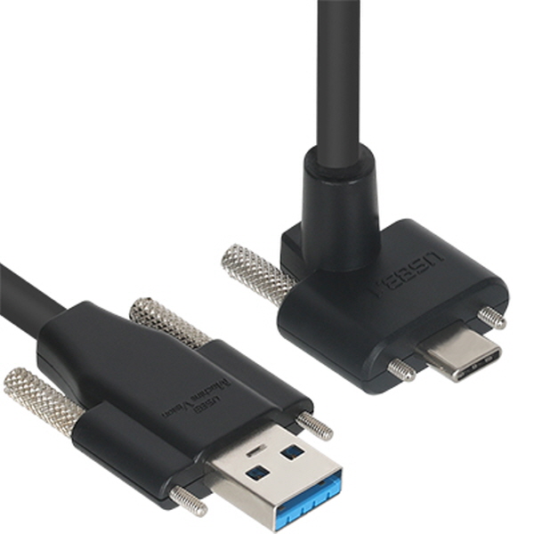 NETmate CBL-PU3.1G1SS-2mUA USB3.1 Gen1 AM(Lock)-CM(Lock) 케이블 2m (상하 꺾임)