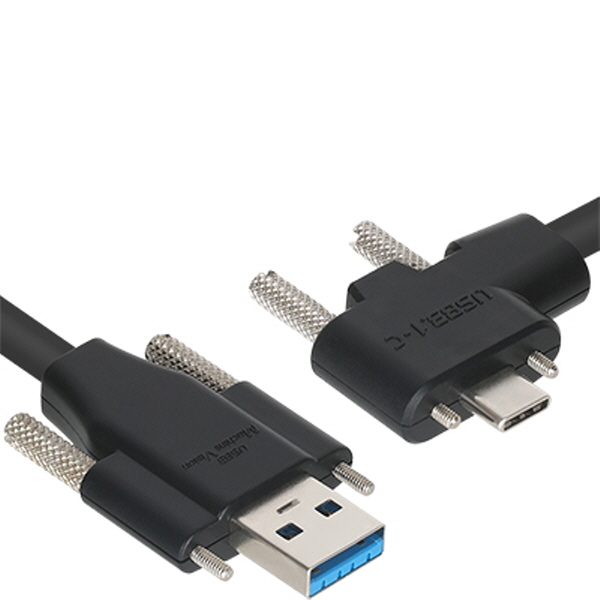 NETmate CBL-PU3.1G1SS-5mLA USB3.1 Gen1 AM(Lock)-CM(Lock) 케이블 5m (좌우 꺾임)