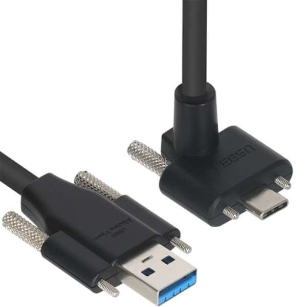 NETmate CBL-PU3.1G1SS-5mUA USB3.1 Gen1 AM(Lock)-CM(Lock) 케이블 5m (상하 꺾임)