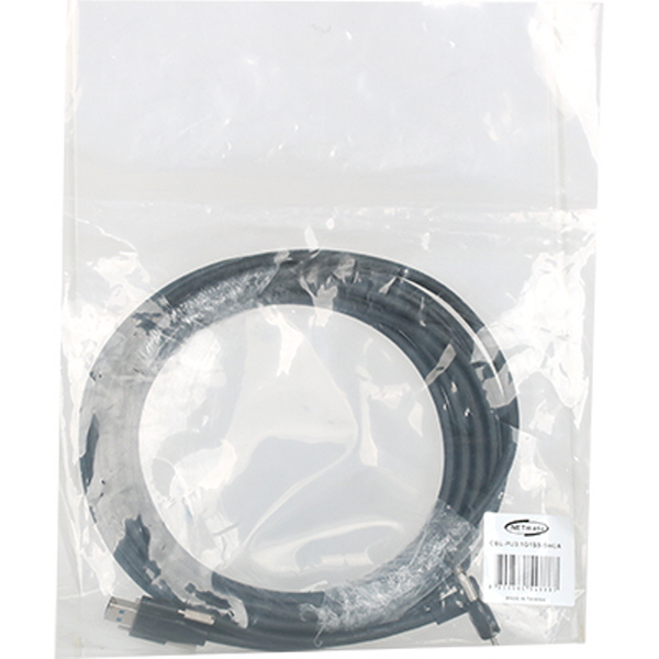 NETmate CBL-PU3.1G1SS-5mUA USB3.1 Gen1 AM(Lock)-CM(Lock) 케이블 5m (상하 꺾임)