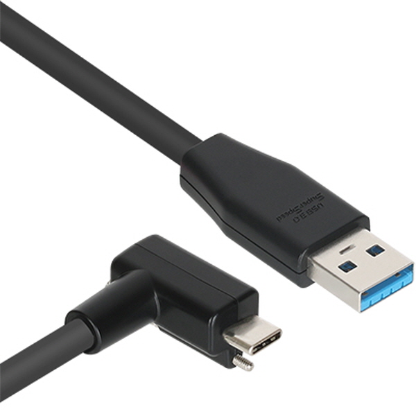 NETmate CBL-PU3.1G1XO-2mLA USB3.1 Gen1 AM-CM(Lock) 케이블 2m (좌우 꺾임)