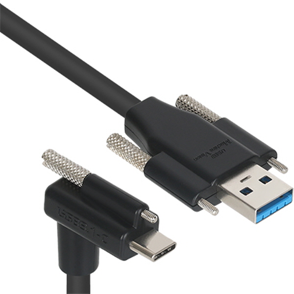 NETmate CBL-PU3.1G1SO-5mDA USB3.1 Gen1 AM(Lock)-CM(Lock) 케이블 5m (상하 꺾임)