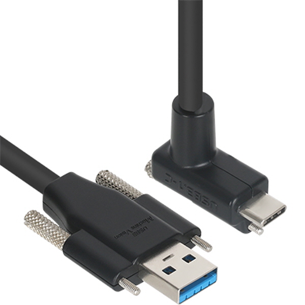 NETmate CBL-PU3.1G1SO-5mDA USB3.1 Gen1 AM(Lock)-CM(Lock) 케이블 5m (상하 꺾임)