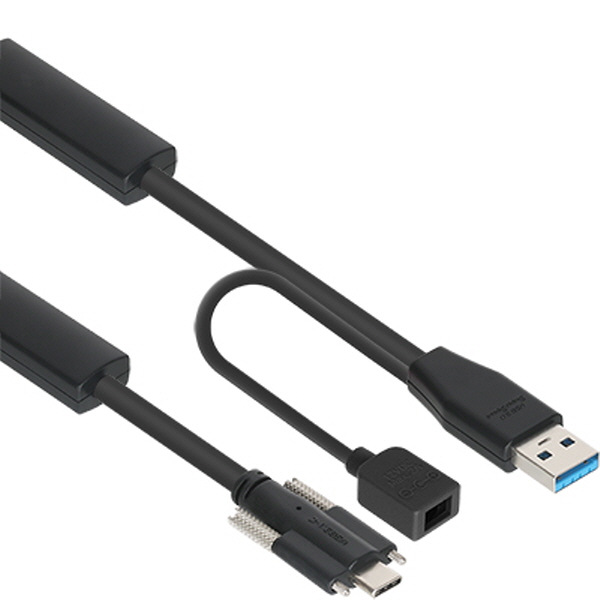 NETmate CBL-AU3.1G1XSPW-20m USB3.1 Gen1(3.0) AM-CM(Lock) 리피터 20m(전원 아답터 포함)