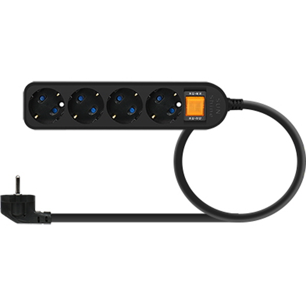 SAFE 멀티탭 NM-SB415 4구 접지 1.5m (블랙)