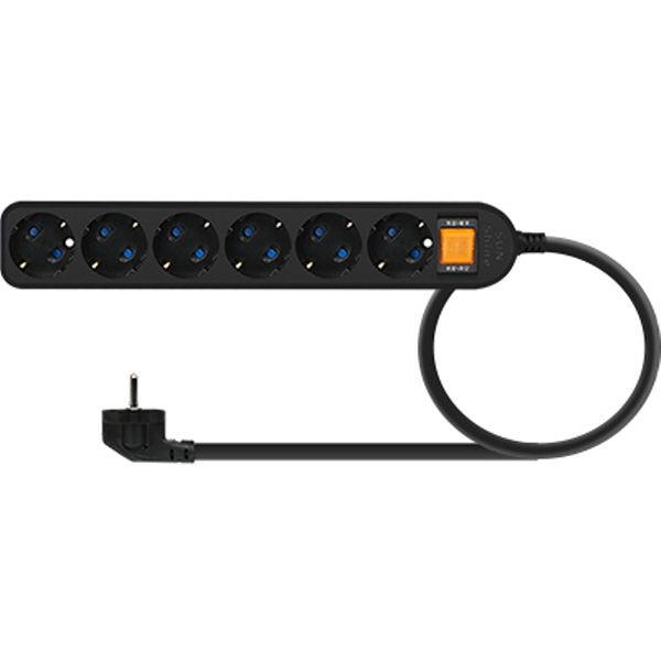 SAFE 멀티탭 NM-SB615 6구 접지 1.5m (블랙)