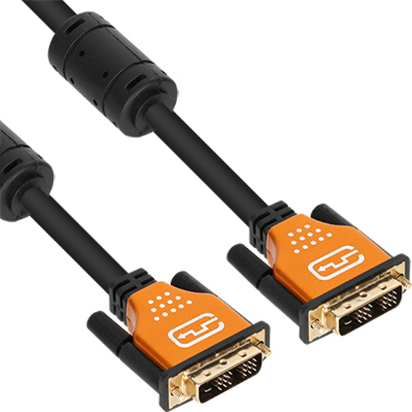 NETmate NMC-DS100GZ DVI-D 싱글 Gold Metal 케이블 10m