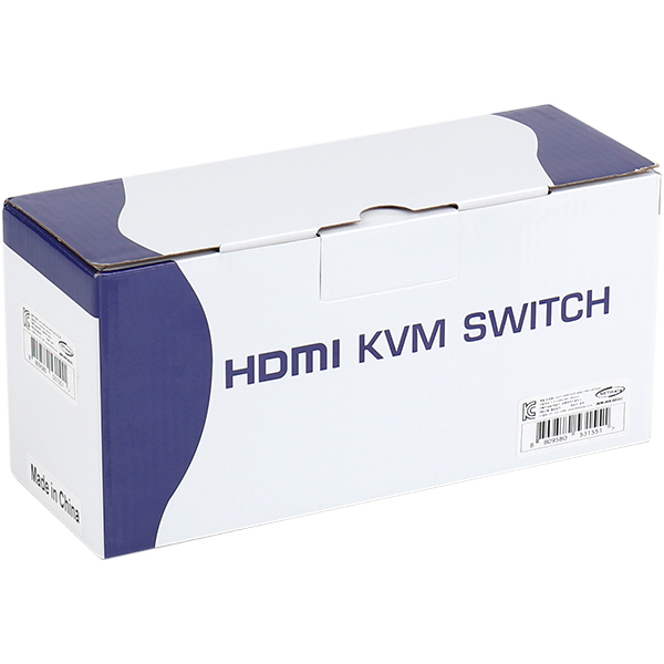NETmate NM-HKD02C 4K 지원 HDMI KVM 2:1 스위치(USB/케이블 포함)
