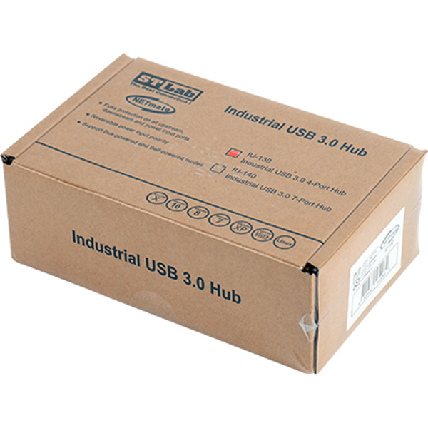 NETmate IU-130 산업용 USB3.0 4포트 유·무전원 허브
