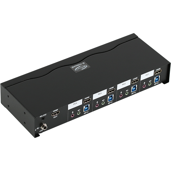 NETmate IC-714AUHR 4K 60Hz HDMI 2.0 KVM 4:1 스위치(USB)