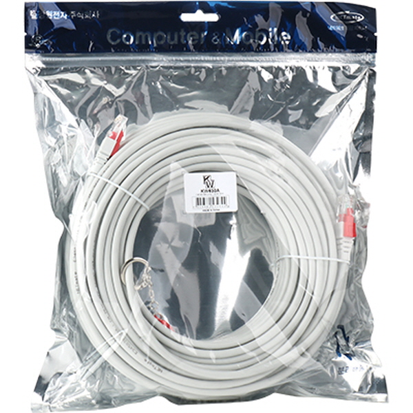[표준제품]KW KW630A CAT.6A STP 기가비트 보안 랜 케이블 30m