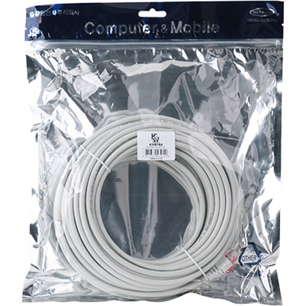 [표준제품]KW KW615A CAT.6A STP 기가비트 보안 랜 케이블 15m