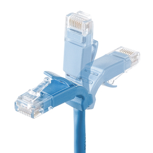 SANWA KB-T5YL-05LB CAT.5E UTP 다이렉트 케이블 5m(플렉시블 커넥터)