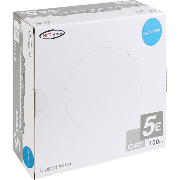 NETmate NMC-UTP10T CAT.5E UTP 케이블 100m (연선/블루)