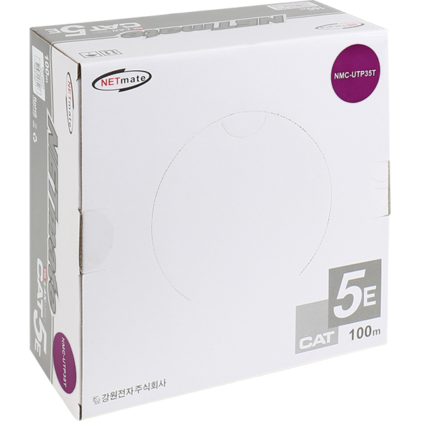 NETmate NMC-UTP35T CAT.5E UTP 케이블 100m (연선/바이올렛)