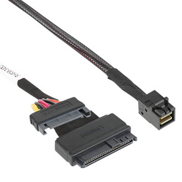 NETmate NM-SA01 내장형 Mini SAS HD(SFF-8643)/U.2(SFF-8639) 케이블 0.5m