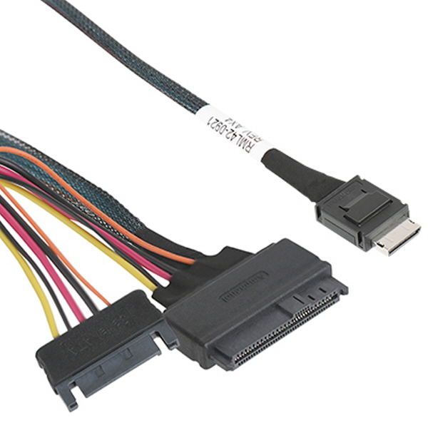 NETmate NM-SA03 내장형 Oculink (SFF-8611)/U.2(SFF-8639) 케이블 0.5m