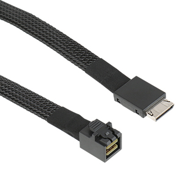 NETmate NM-SA08 내장형 Oculink(SFF-8611)/Mini SAS HD(SFF-8643) 케이블 0.5m