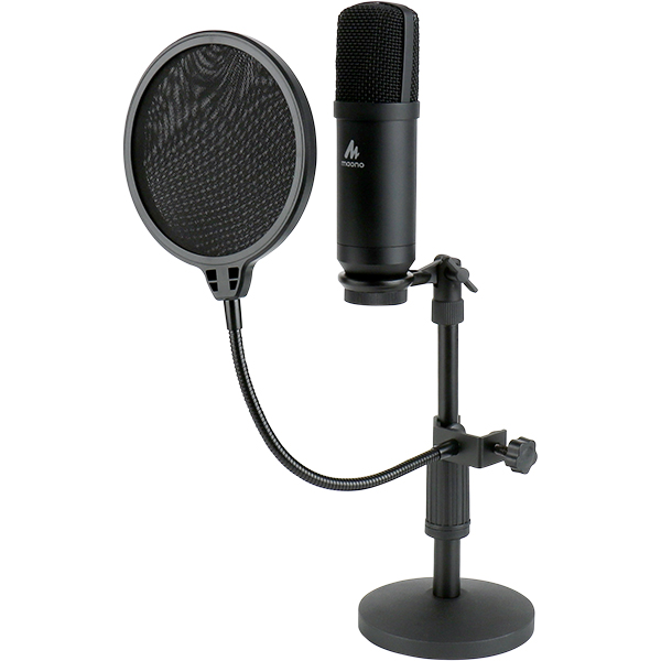 NETmate NM-BC04 방송용 USB 스탠드 마이크 세트