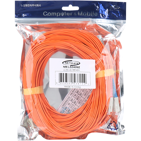 NETmate NM-LS240MZ 광점퍼코드 LC-SC-2C-멀티모드 40m