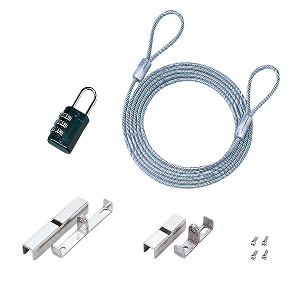 SANWA SL-15 컴퓨터 도난방지 와이어 잠금장치(다이얼 타입/Ø3.5mm/1.5m)