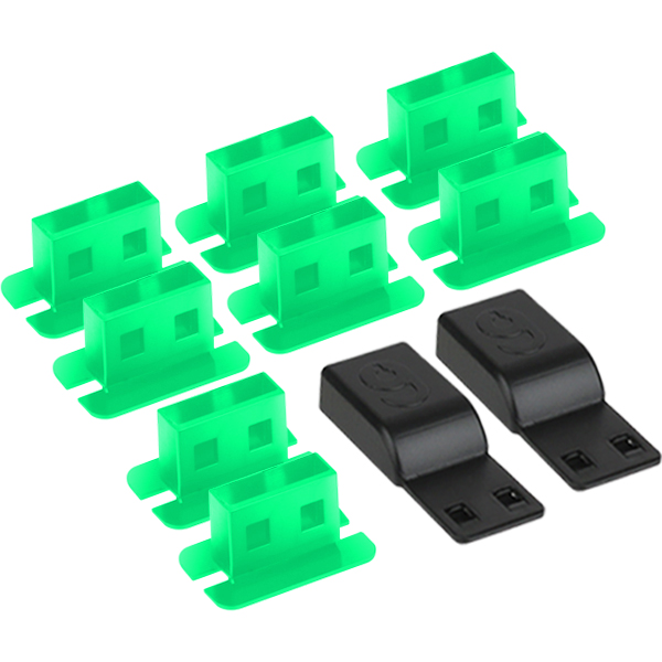 NETmate NM-DL01G 일회용 USB 포트 잠금장치(그린)