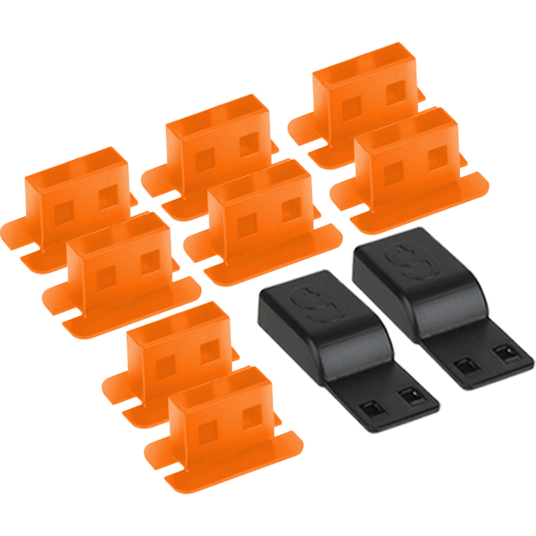 NETmate NM-DL01D 일회용 USB 포트 잠금장치(오렌지)