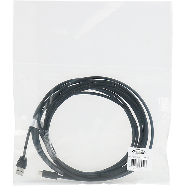 NETmate CBL-43AU3.1G1XXBK-5M USB3.1 Gen1(3.0) AM-CM Ultra Slim 리피터 5m